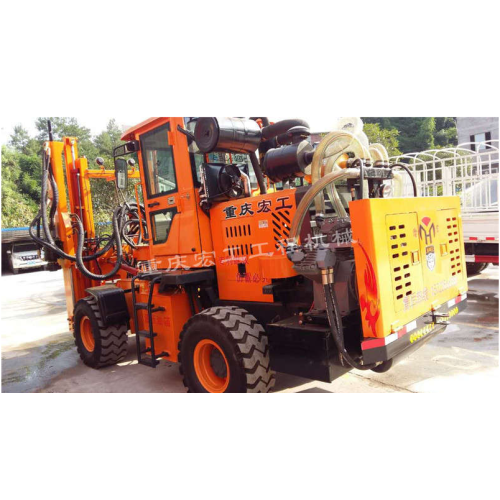Piston Type Highway Guardrail drilling rig